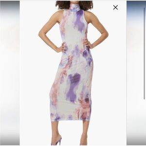 AFRM dress - violet water color print